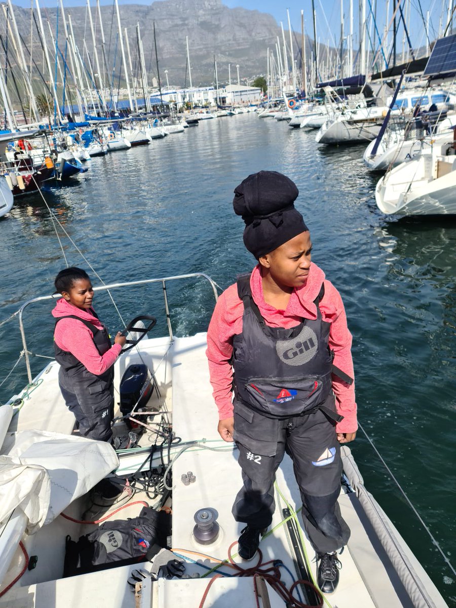 RCYC_sailing's tweet photo. Another glorious day on the water. Great to see our Academy Manager Lindani Mchunu, back on the water. https://t.co/qLVEyWkRmP