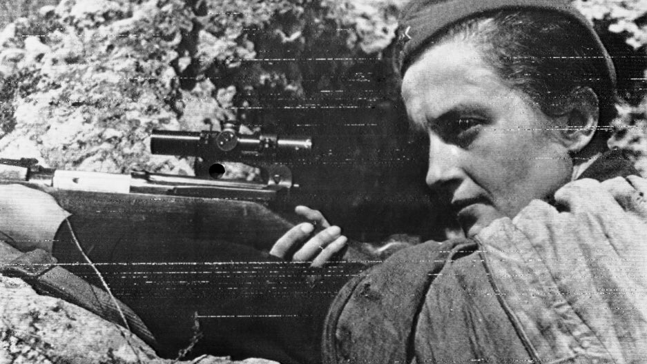 Lyudmila Pavlichenko- originally born in Ukraine. At a young age, she earned a marksman certificate & sharp shooter badge. During World War II she joined the Soviet armed forces as a sniper. Known as “Lady Death” she had over 300 confirmed nazi kills, including 36 enemy snipers.