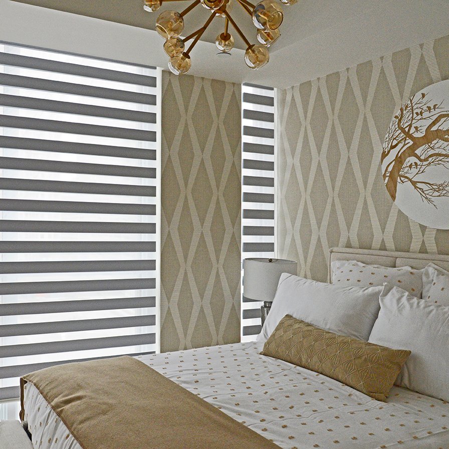 MySunGlow's tweet image. Another room from the Yorkville model suite featuring our Interlude shades in Herringbone @ddwelling.ca @CondoKANDY #modelsuite #windowtreatments #windowshades #shades #madeincanada #homedecor #interiordesign