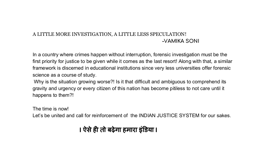 SuryaSreeVR1's tweet photo. Forensic Stidents should be on priority rather than basic science into recruitment rules in FSLs .
#EqualForensicRR #forensicstudent #forensicscienceoptionalinUPSC #Askforensicjobs 
@PMOIndia @cmohry 
@AmitShah @dhruv_rathee @thedeshbhakt @abhiandniyu @chetanbhagat @RahulGandhi https://t.co/UM4FuoGj2k