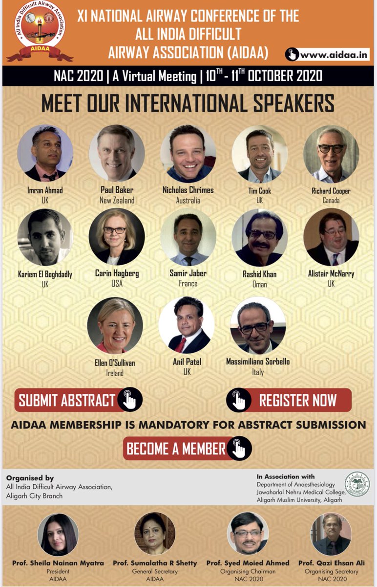 Sheila Myatra (@sheilamyatra) on Twitter photo NAC 2020 : the national airway conference of the AIDAA will be held virtually this year Registration Link: in.eregnow.com/ticketing/regi… See you soon.<a href="/doctimcook/">Tim Cook</a> <a href="/CarinHagberg/">Carin Hagberg, MD</a> <a href="/elboghdadly/">Kariem</a> <a href="/SorbelloMax/">Max Sorbello</a> <a href="/altgm/">alistair mcnarry</a> <a href="/dr_imranahmad/">Imran Ahmad</a> <a href="/NicholasChrimes/">Nicholas Chrimes</a> <a href="/PaulBakerORSIM/">Paul Baker</a> <a href="/ProfEllenO/">Ellen O’Sullivan @ProEllenO.bsky.social</a> <a href="/gaspasser/">Richard Cooper</a> NAC 2020 : the national airway conference of the AIDAA will be held virtually this year Registration Link: in.eregnow.com/ticketing/regi… See you soon.<a href="/doctimcook/">Tim Cook</a> <a href="/CarinHagberg/">Carin Hagberg, MD</a> <a href="/elboghdadly/">Kariem</a> <a href="/SorbelloMax/">Max Sorbello</a> <a href="/altgm/">alistair mcnarry</a> <a href="/dr_imranahmad/">Imran Ahmad</a> <a href="/NicholasChrimes/">Nicholas Chrimes</a> <a href="/PaulBakerORSIM/">Paul Baker</a> <a href="/ProfEllenO/">Ellen O’Sullivan @ProEllenO.bsky.social</a> <a href="/gaspasser/">Richard Cooper</a>