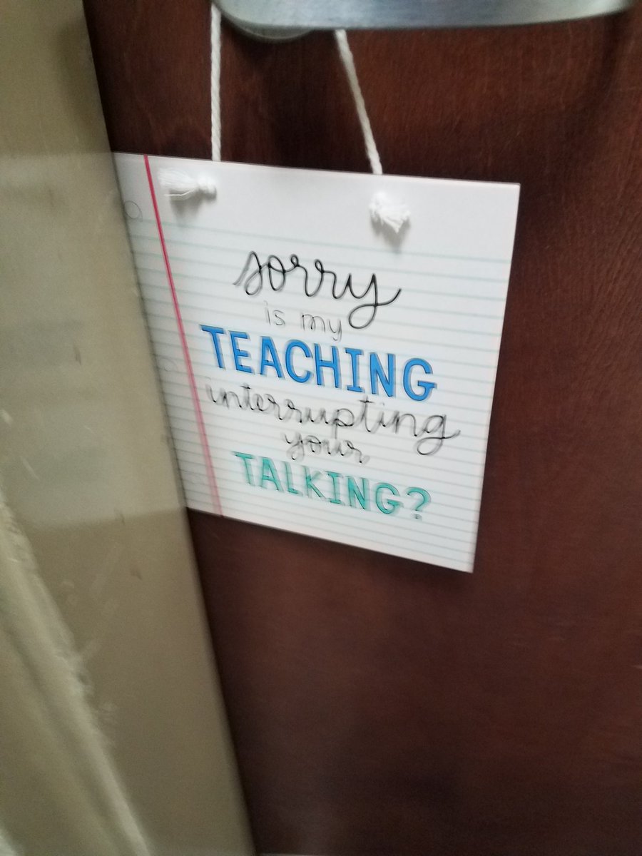 This sign made my day yesterday!!! It's the little things :) super sneaky students or coworkers, not sure which one, but thank you so much!!! I love my students and my job!! #buildthehill #wearerhhs