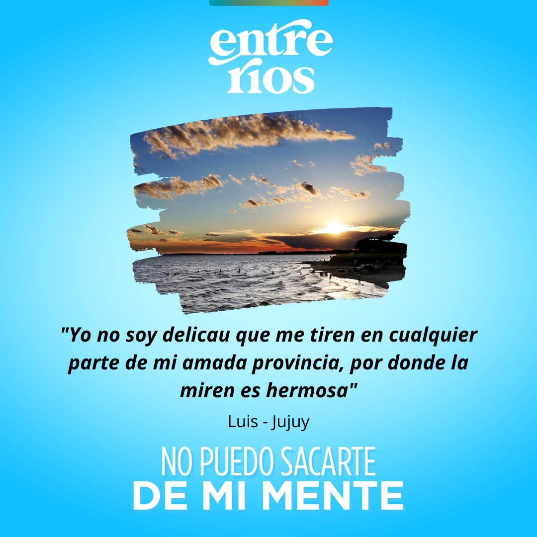 Estamos en casa cuidándonos entre todos y hay lugares que no podemos sacar de nuestra mente.
¿Cuál es el tuyo?

Todos las semanas vamos a compartir sus mensajes.

Podés comentar en las publicaciones o escribirnos por privado y mandarnos una foto.
#EntreRíosHaceBien #destinoseguro