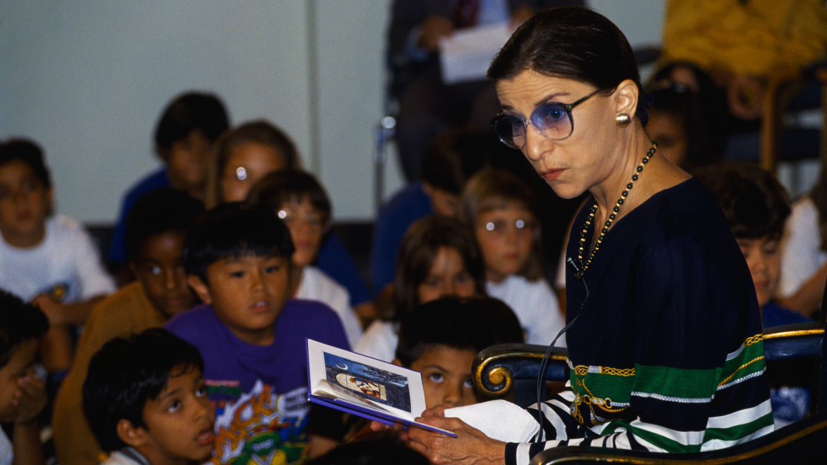 1) In 1980, Pres. Carter nominates her to the DC Circuit Court of Appeals. Marty works his client list as a tax lawyer to gain support for her nomination.3) Ruth and Marty on vacation in France, 19884) Ginsburg reads to kids for the 10th anniversary of "Reading Rainbow" (1993)