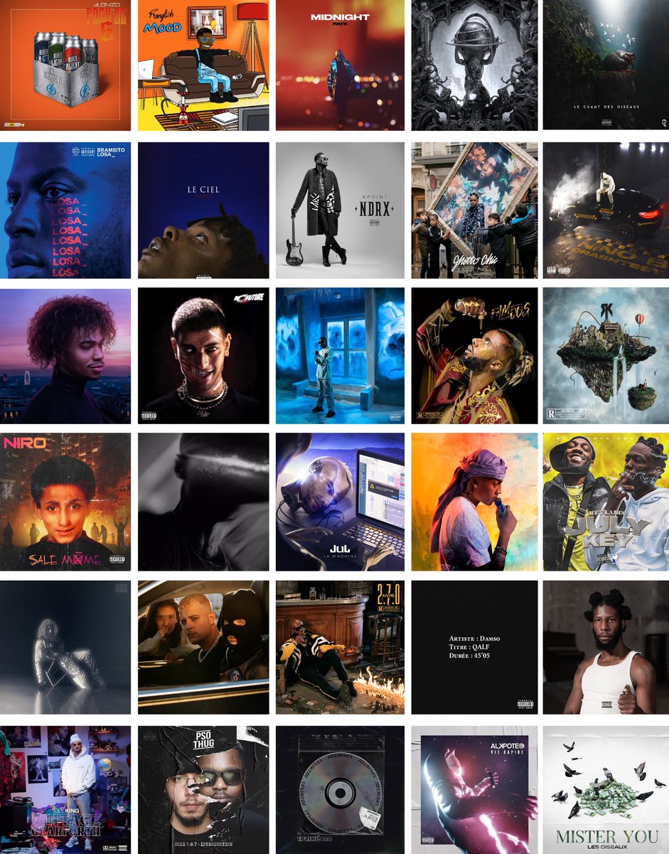 [THREAD] : j'écoute tous les albums de rap fr de 2020 dans l'ordre des images, ce thread sera complété en plusieurs jours pour des raisons évidentes, rt pour la force