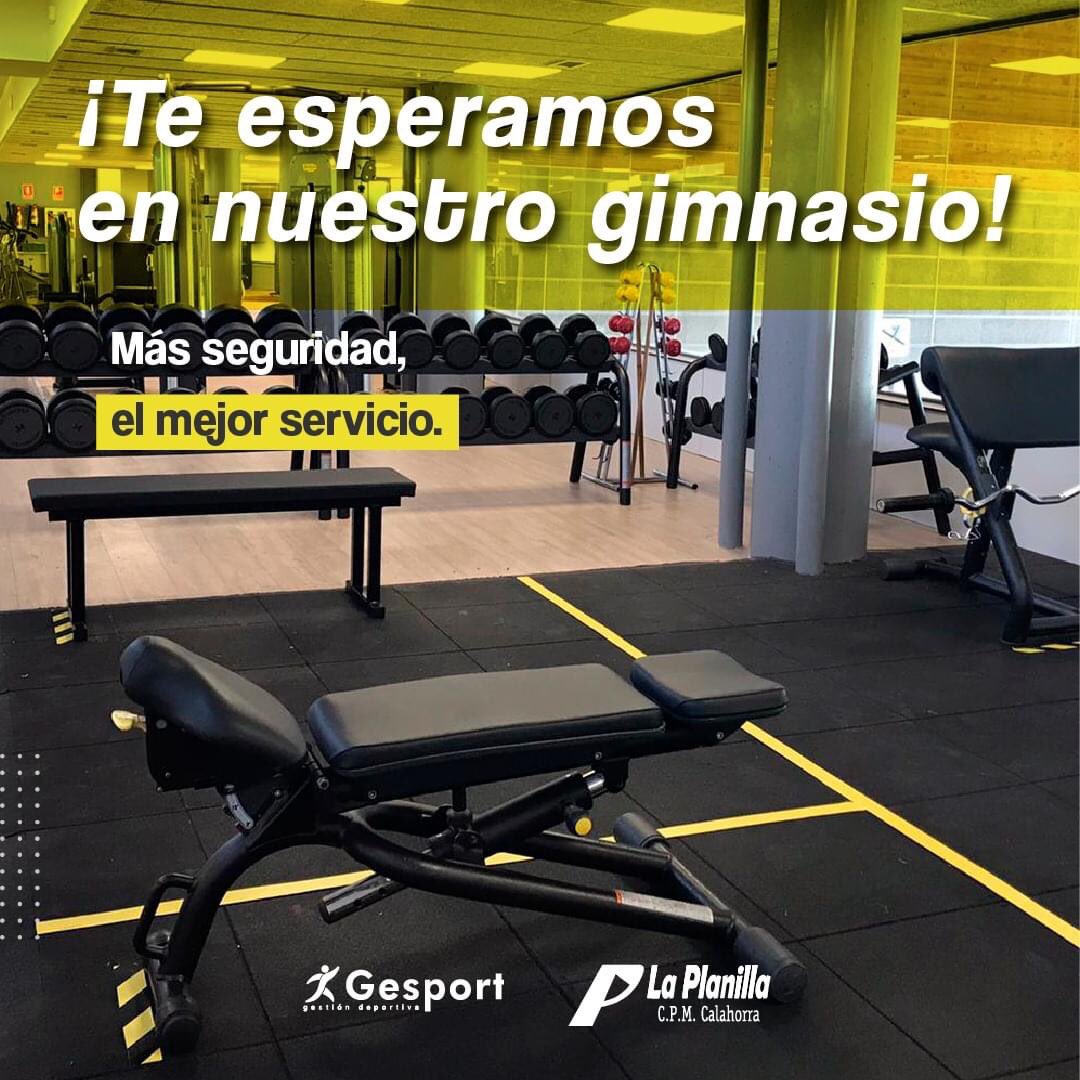 laplanillacpm's tweet photo. ¡Disfruta de nuestro gimnasio!!💪 ¡Te esperamos en un espacio amplio y completo, con las mejores máquinas y los mejores profesionales!
➡️Seguridad: Nuestro gimnasio cumple con todas las normativas de seguridad e higiene.@aytocalahorra https://t.co/bDkw4jL5sY