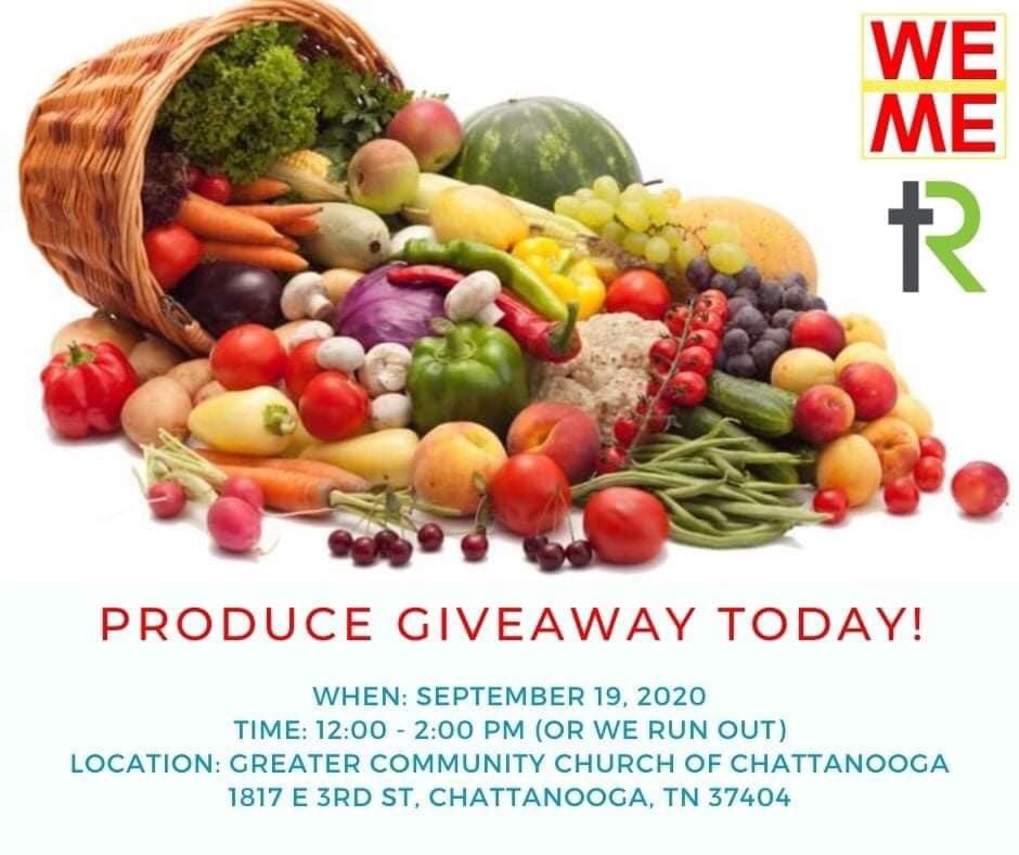 gfunderburgTV's tweet photo. Happening Today!!!!
We Over Me #Chattanooga in partnership with @rttnchurch is hosting a FREE PRODUCE GIVEAWAY!
#WeOverMeCHA #Chattanooga #CHA #ProduceGiveaway #FreeFood https://t.co/b1vFxY8VPj