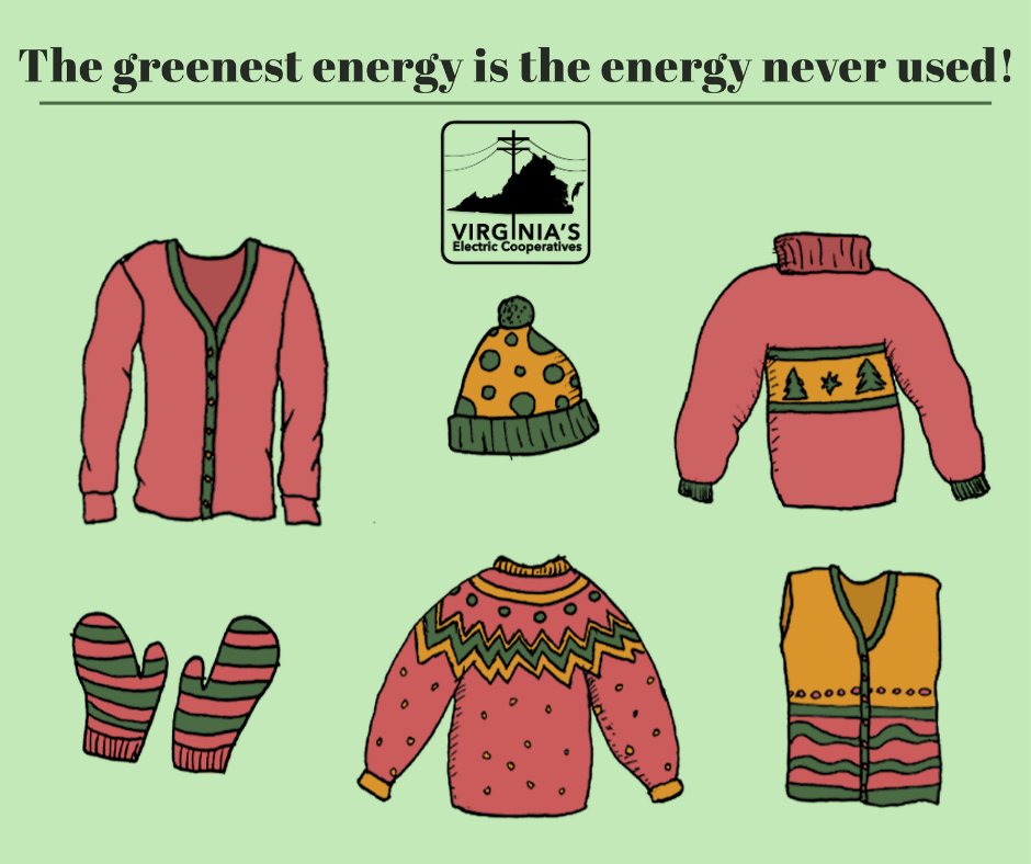 If you have questions about energy efficiency or programs that could help you control your #RuralElectric use and costs reach out to your local electric cooperative!

And remember — The greenest energy is the energy that's never used!
