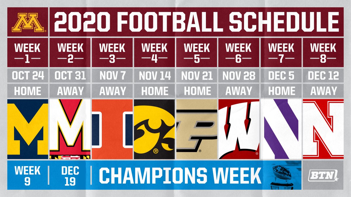 Here it is: <a href="/GopherFootball/">Minnesota Football</a>'s road to the B1G West title.