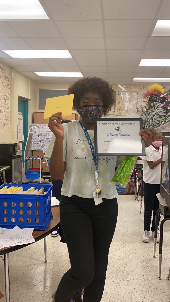 Congratulations to our amazing Teacher of the Year, Ms. Shyrell Brown, who inspires our students, teachers and community daily! ❤️