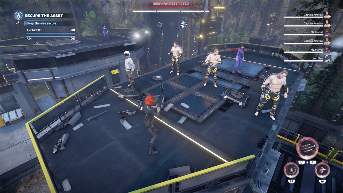 Kushman513's tweet image. Some of the bugs are fun! 8 Deep on a mission. Hoping this is a sign of a 8 player activity, Raid, Dungeons, co-op Dlc...😉😉😉 @MarvelGames @PlayAvengers @SquareEnix @CrystalDynamics Its so much potential here #LetUsBeOP #2OP #TakeTheCuffsOff