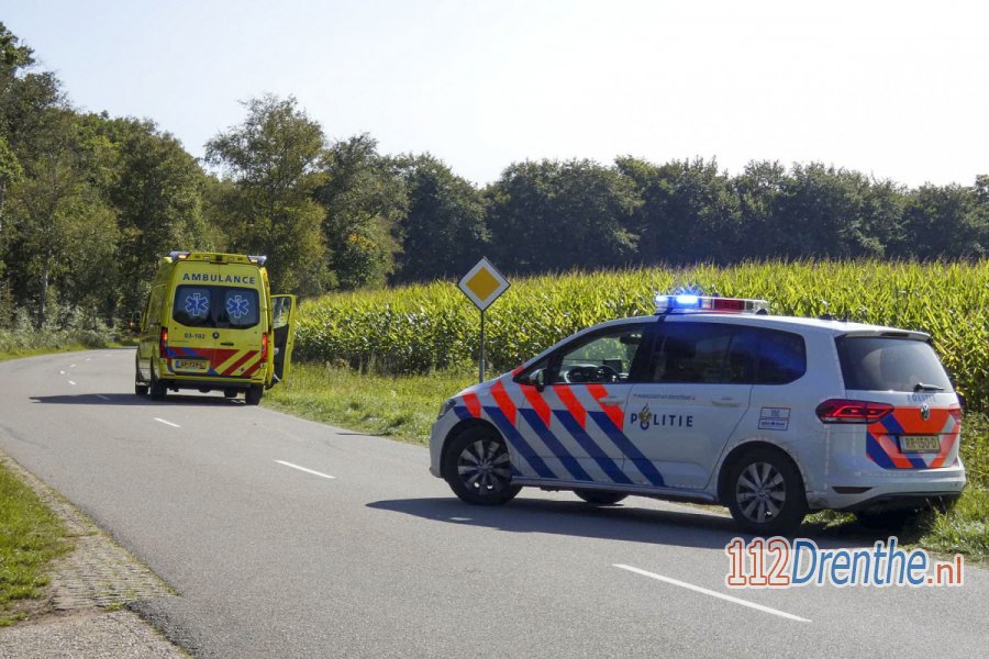 Motorrijder in #Hooghalen gaat onderuit en raakt gewond. 112Drenthe.