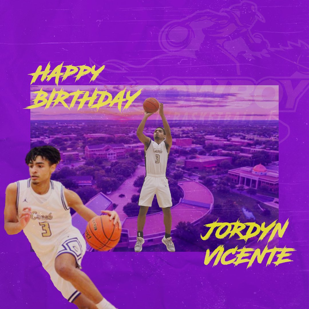 Join Us In Wishing Freshman Guard, <a href="/VicenteJordyn/">Jordyn Vicente</a>, A Happy Birthday! 🥳🎉 

#JustUs 🤠🏀