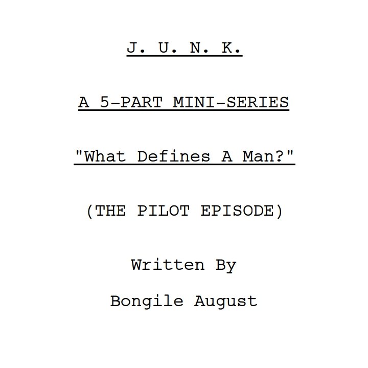 OfficialBongile's tweet image. Time to bleed soon...

#FutureTVWriter #TelevisionWriting #PilotScript #TVPilot #Screenwriting #Creative #Dreamer #Storyteller
