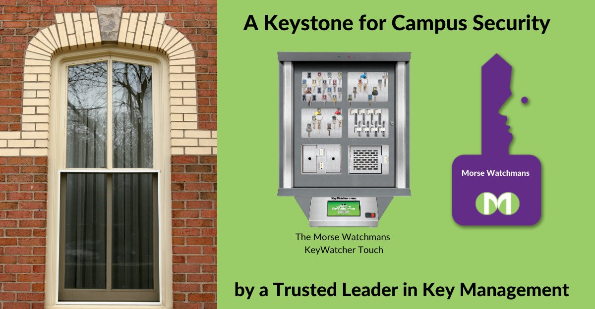 MorseWatchmans1's tweet image. A Keystone in Campus Security. A Trusted Key Management System. #KeyAccessControl #KeyManagement #CampusSecurity

hubs.ly/H0w5WW60