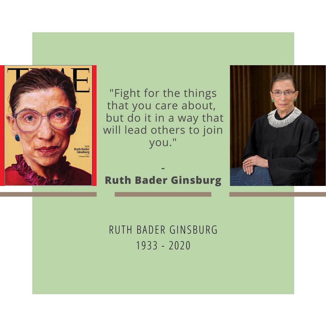 Ruth Bader Ginsburg was tireless, determined, and made a great difference in many lives. NEACURH, we ask that you are never afraid to state your dissent and push towards a better tomorrow