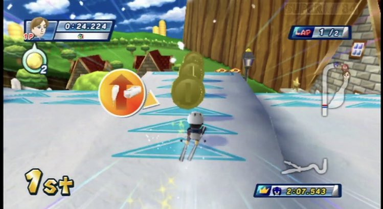 (continued) In the Wii version of Dream Ski Cross, coins appear in the mode. They give you a special move once you collect 5 that makes you move faster. Pretty standard stuff, 7/10.