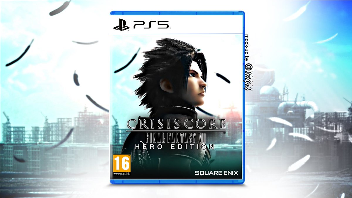 YoSoyeMJay's tweet photo. RT if you want this! #CrisisCoreFinalFantasyVII #PlayStation5 #PS5BoxArt #MockUp https://t.co/DgV6EzRGub