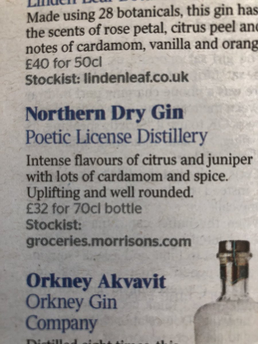 Great Taste Awards 2020 in The Times today..... also stocked <a href="/oddbins/">Oddbins</a> <a href="/PoeticLicenseUK/">Poetic License</a>