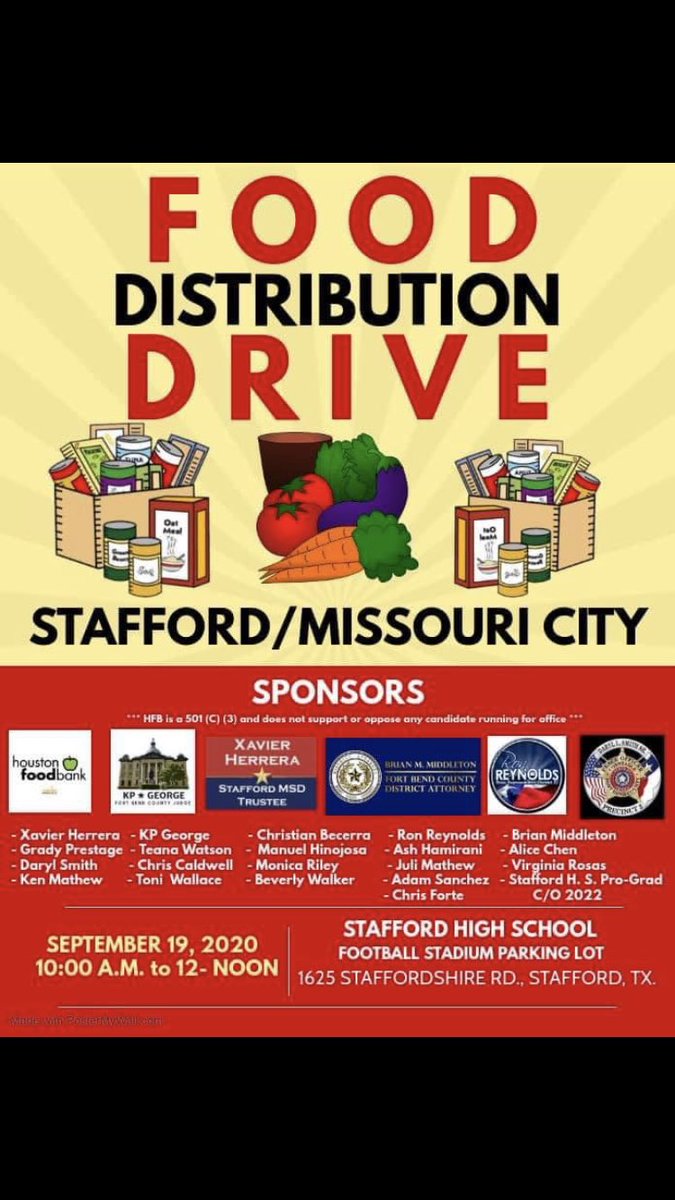 Lots of boxes out here come grab and go <a href="/Stafford/">Jeff Stafford</a> High School Parking Lot.