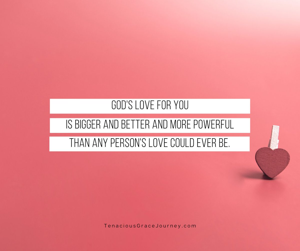 People may judge what you eat or how you look - that's reality. But so is the fact that God's love for you is bigger &amp; better &amp; more powerful than any person's could ever be.

You find freedom when your faith in God's love for you exceeds your fear of rejection!

#TenaciousGrace