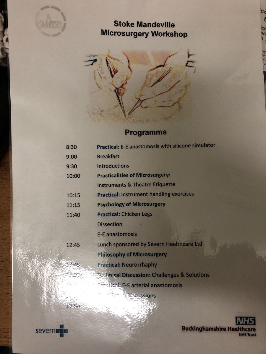 DrJamesKKChan's tweet image. Stoke Mandeville Microsurgery Course - continued (with orthopaedic delegate! woohoo!)

@BHTMedEd @BAPRASvoice @BucksHealthcare #plasticsurgery #microsurgery @BSSHand @FESSHEurope
