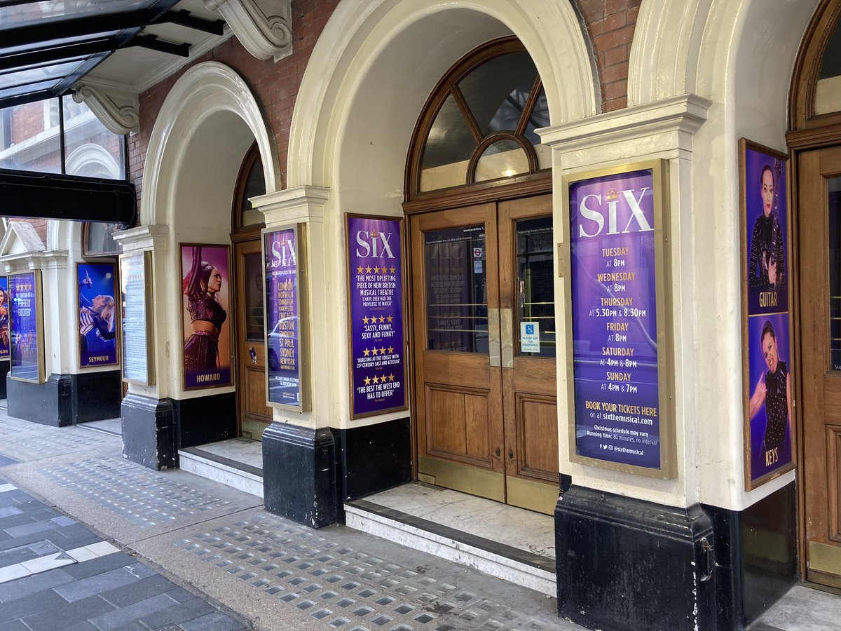 Wonderful to see the ongoing transformation of @NimaxLyric @NimaxTheatres for @sixthemusical Pleased to have snapped up tickets - up front for all the action, of course!