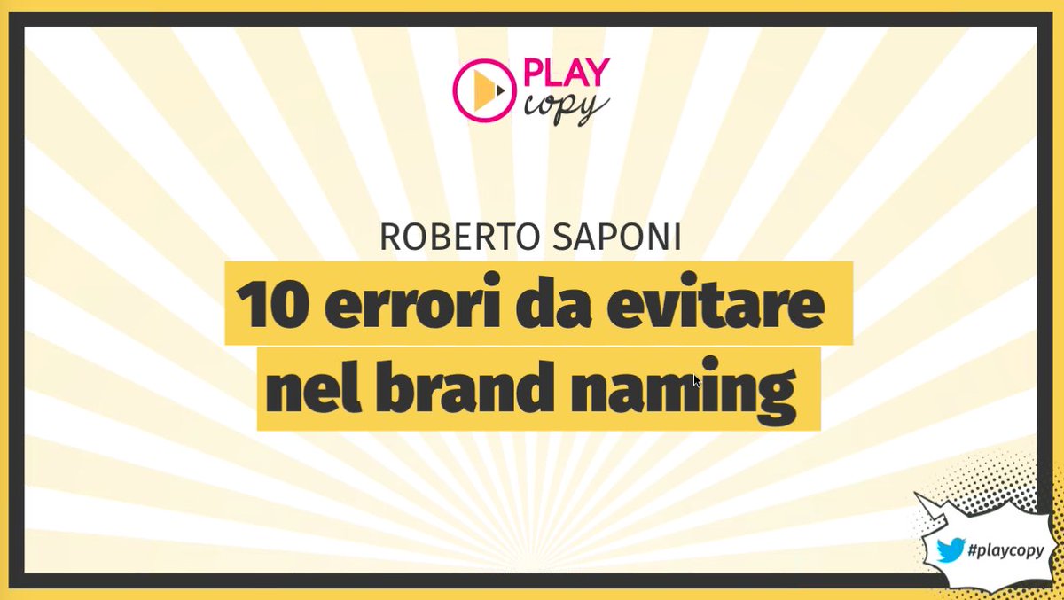Quando non puoi andare a <a href="/play_copy/">Play Copy</a>, Play Copy viene da te in anteprima 😍😍

Aspettando #PlayCopy il 7 e 8 maggio 2021
Info e iscrizioni: playcopy.com