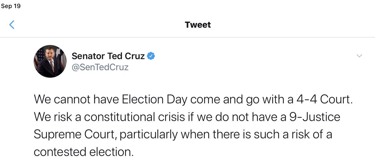 The GOP is giving away their game plan, and people are ignoring it. The plan IS to contest the election. Trump has been hinting at this for months, ever since his chance of reelection has seemed slim. Trump is creating chaos in the election process so HE CAN CONTEST IT.