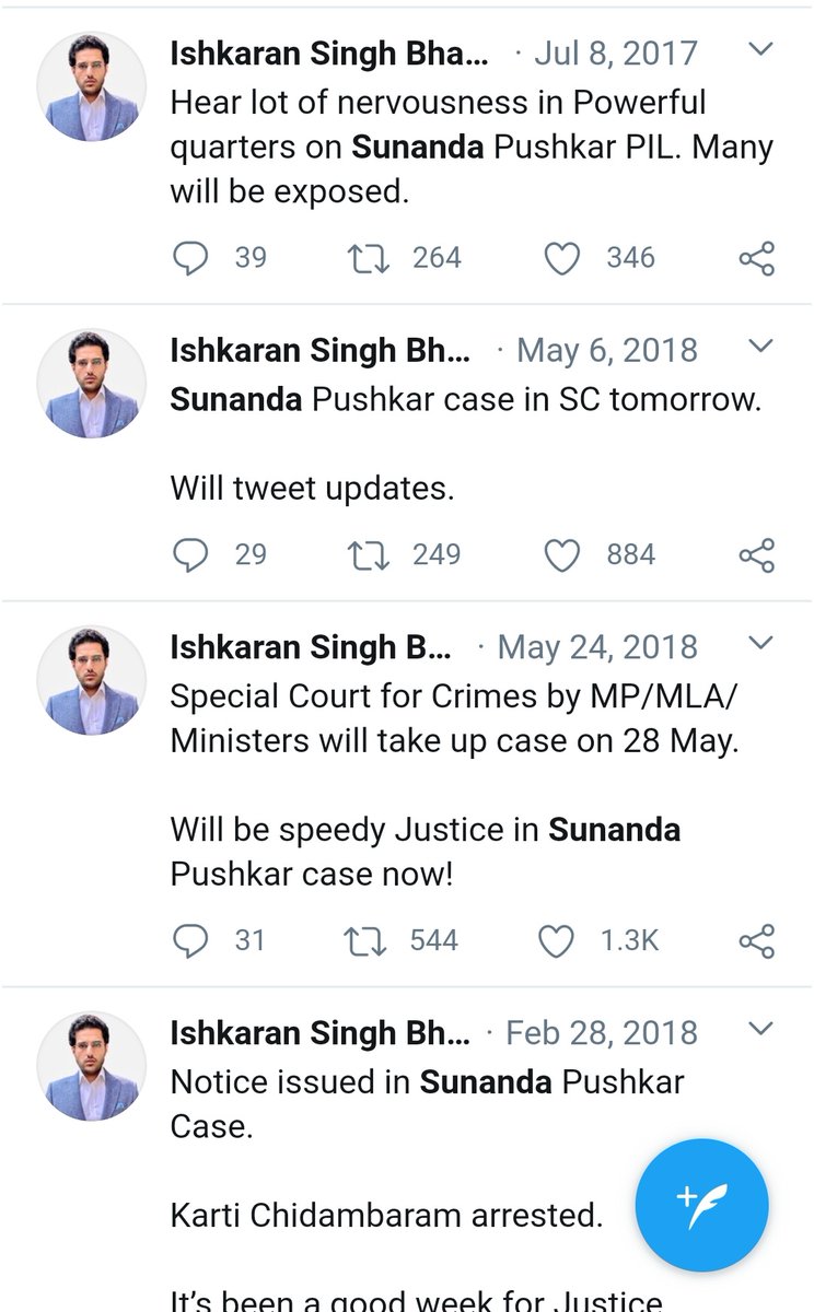 Baby lshkaran went Gaga abt the Sunanda Pushkar case and had almost everyone convinced that his petition which he had filed on behalf of Swαmy has done the trick & Shashi Tharoor will be thrown in jailThey didn't tell you that this petition was rejected by SC on 13th July 2018