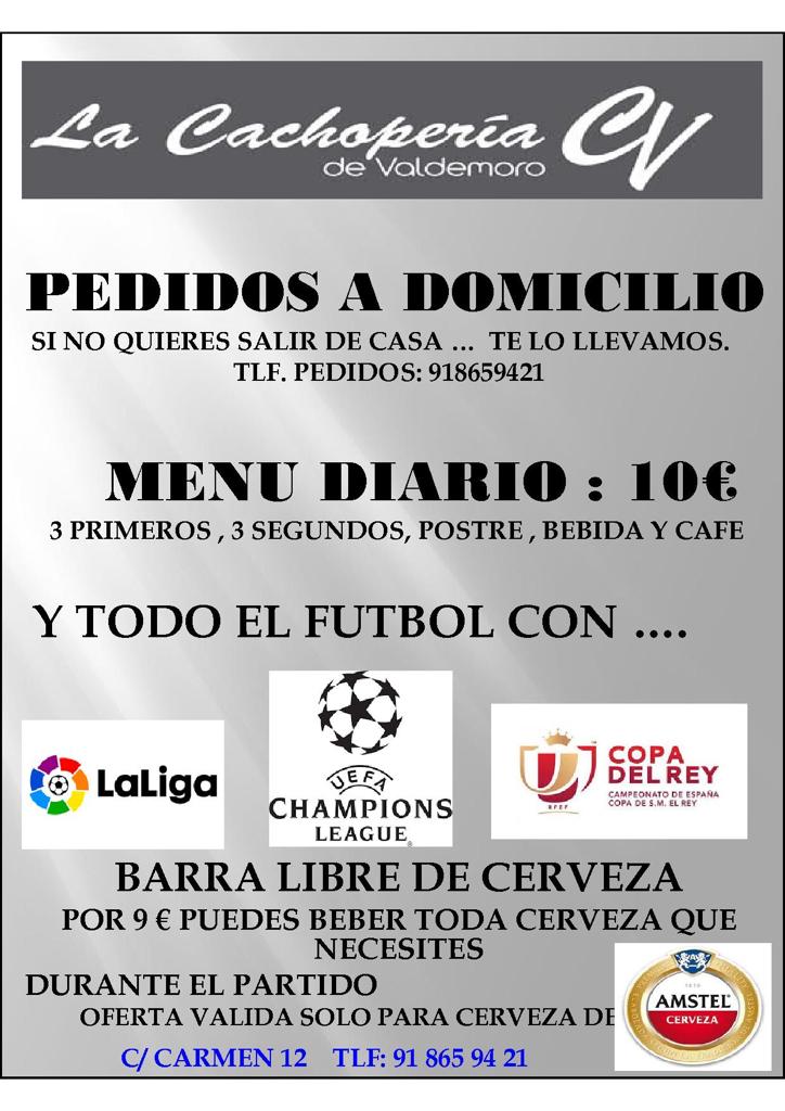 cachoperiavalde's tweet photo. Que el mal tiempo...no te fastidie el fin de semana...Comida en tu Casa o en nuestro Gastrobar... Tú eliges... https://t.co/DSE1KzQ8BV https://t.co/idTFZWtmiC