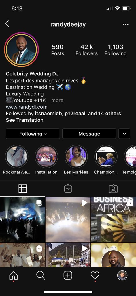 The WHOLE wedding is on this DJ’s insta story. But follow me too because God bless the messenger right ?