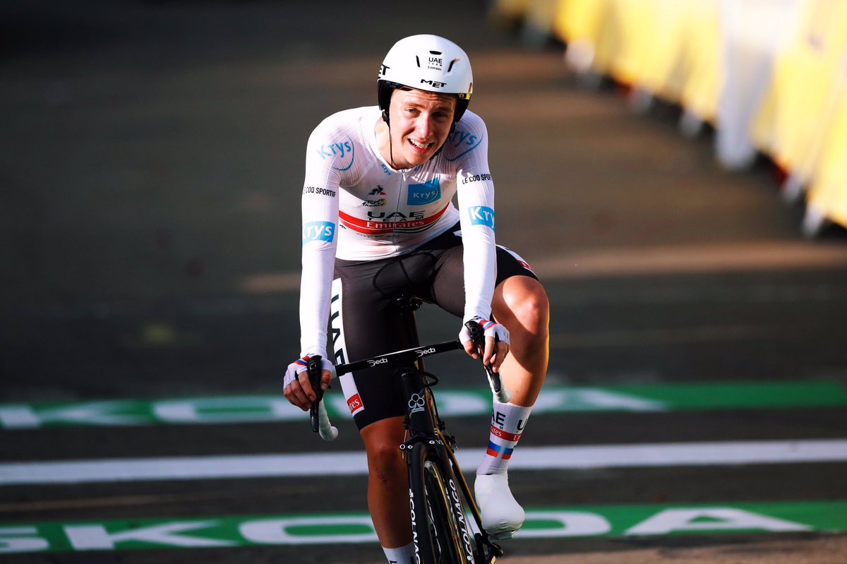 UCI_cycling's tweet photo. INCREDIBLE! 🏆 

@TamauPogi becomes the winner of the 2020 @LeTour 

#TDF2020 https://t.co/sgicosbpLN