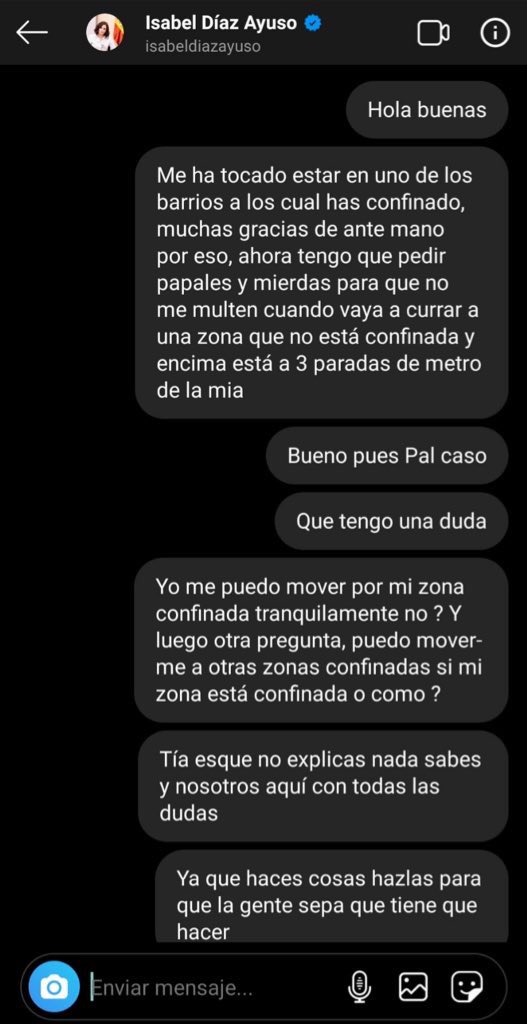 Pues dejamos esto por aquí.. #AyusoConfinateTuPrimero