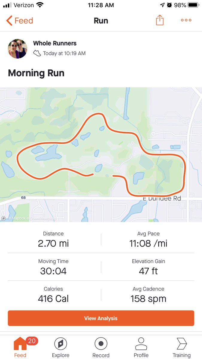 30 min run this morning at the forest preserve near our house 🏃‍♀️🏃‍♀️ It was a beautiful morning and a pretty okay run 😊

Happy Saturday! 

#runchat