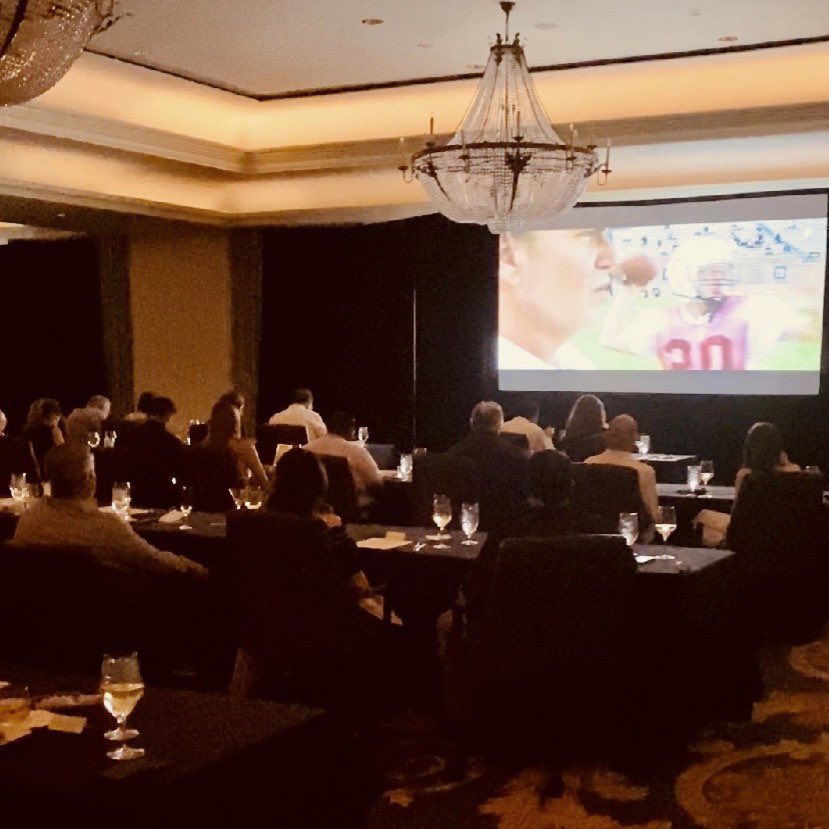 Houstonian Hotel (@houstonianhotel) on Twitter photo Hosted socially-distanced ballroom full of FOOTBALL FANS last night for #FridayNightLights Dinner and a Movie! Special thanks to <a href="/SportsRadio610/">SportsRadio 610</a>
celebs <a href="/McClain_on_NFL/">John McClain</a> <a href="/SeanTPendergast/">Sean Pendergast</a> @RealRonTheShow <a href="/ArmenWilliams/">Armen Williams</a> for joining in the wine dinner fun! Hosted socially-distanced ballroom full of FOOTBALL FANS last night for #FridayNightLights Dinner and a Movie! Special thanks to <a href="/SportsRadio610/">SportsRadio 610</a>
celebs <a href="/McClain_on_NFL/">John McClain</a> <a href="/SeanTPendergast/">Sean Pendergast</a> @RealRonTheShow <a href="/ArmenWilliams/">Armen Williams</a> for joining in the wine dinner fun!