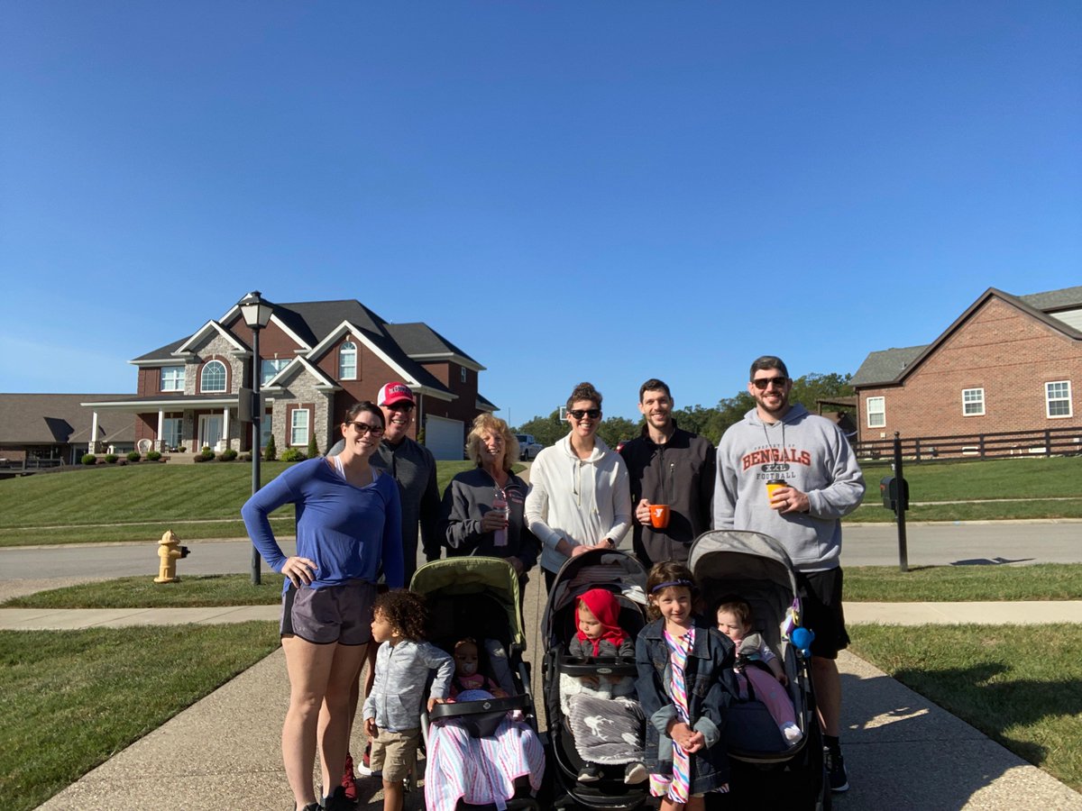 Walking this morning in support of Heart Health and Stroke Awareness #heartwalklou