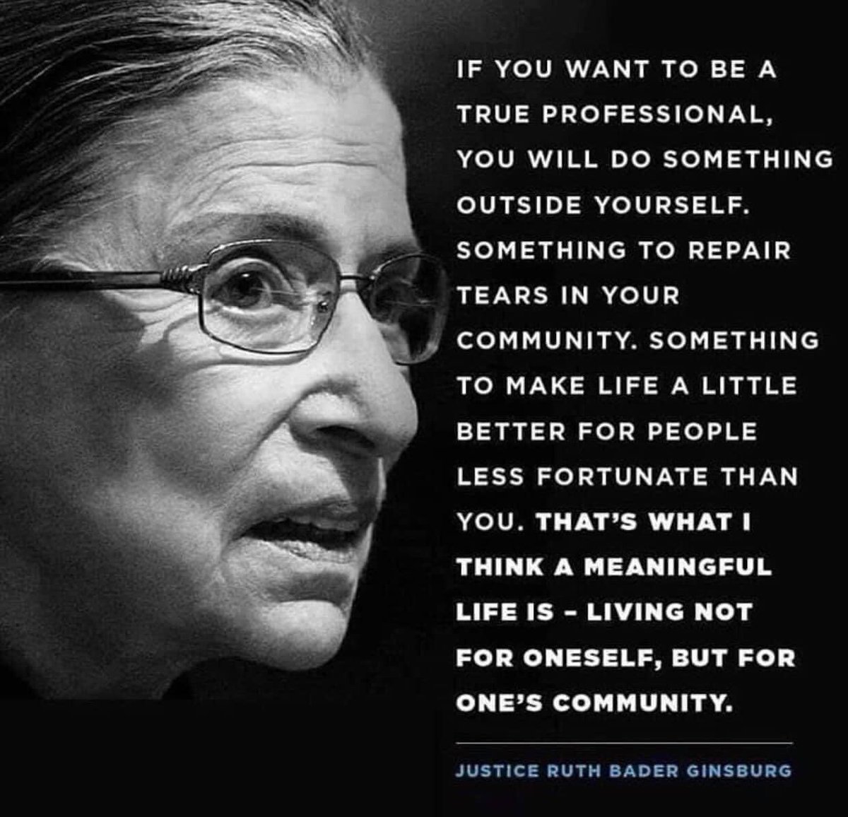 BoldinBSES's tweet photo. So sad about the loss of Ruth Bader Ginsburg, a remarkable, brilliant, amazing, inspiring, &amp; tireless Supreme Court Justice who did so much for so many! Thank you! She led quite a meaningful life! #RIPRBG #BSESJagNation #GVFeeling https://t.co/KrvH0t5RA2
