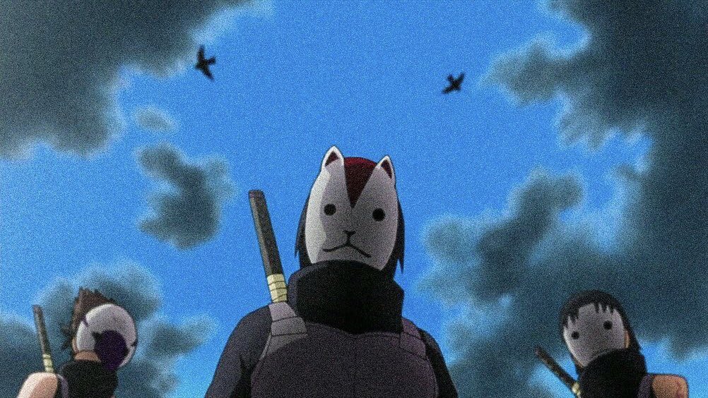 Itachi com mascara da anbu