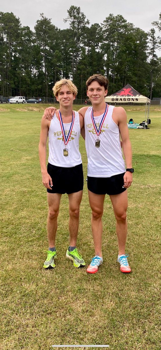Congrats to Cross Country runners Tom Vincent 2nd place finish and Christian Weatherby 3rd place finish at the Armuchee Trail Run for the boys race. 
Olivia James set a new PR today and finished 11th. 
Way to go Dragons!