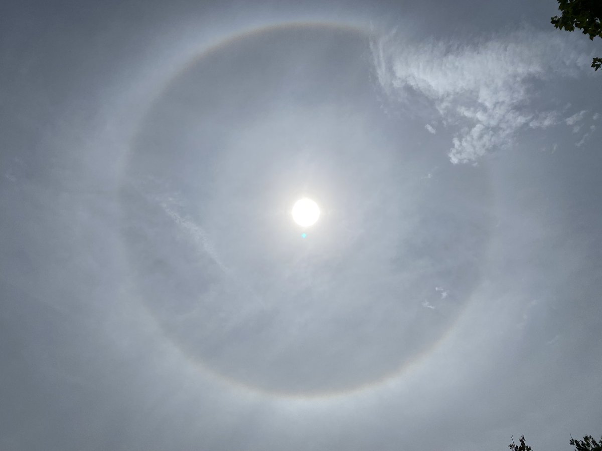 Michelle Kennedy (@michellewxii12) on Twitter photo Saturday September 19th: Discovered a halo above my head... well actually around the sun:-) A cool & breezy day of 60s precedes the first day of Fall on Tuesday! For more on the tropics and Beta to impact the TX coast, checkout interactive radar: Wxii12.com/radar <a href="/WXII/">WXII 12 News</a> Saturday September 19th: Discovered a halo above my head... well actually around the sun:-) A cool & breezy day of 60s precedes the first day of Fall on Tuesday! For more on the tropics and Beta to impact the TX coast, checkout interactive radar: Wxii12.com/radar <a href="/WXII/">WXII 12 News</a>