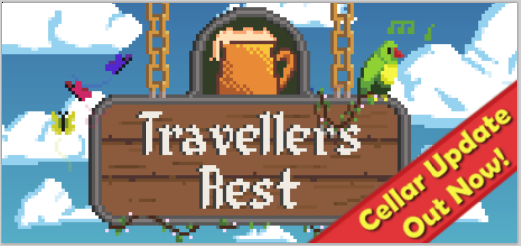 Metaboli_Pub's tweet photo. The September Update has landed, along with 20% off on the #Steam Daily Deal! Check out the details here: 

https://t.co/VktqQh9WoS

#TravellersRest #madewithunity #indiedev #gamedev #indiegames https://t.co/ebg1VcgLY5