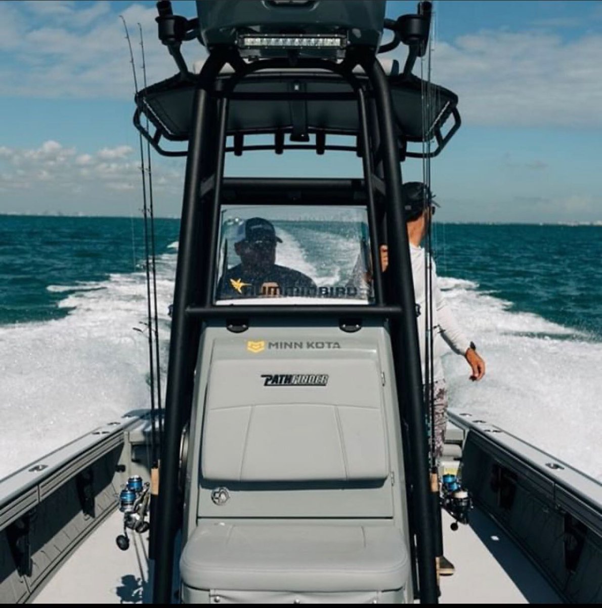 TvWaypoint's tweet photo. Behind The Helm:
@FishCaptJay can’t get over the “function, beauty and comfort” of the Pathfinder Boats 2500 Hybrid. This vessel has helped clients send hundreds of tarpon airborne 👊🏼 
Watch it in action for FREE on the WaypointTV app!
Download at: https://t.co/TvFafaSS3w https://t.co/8OWr5DQq9L
