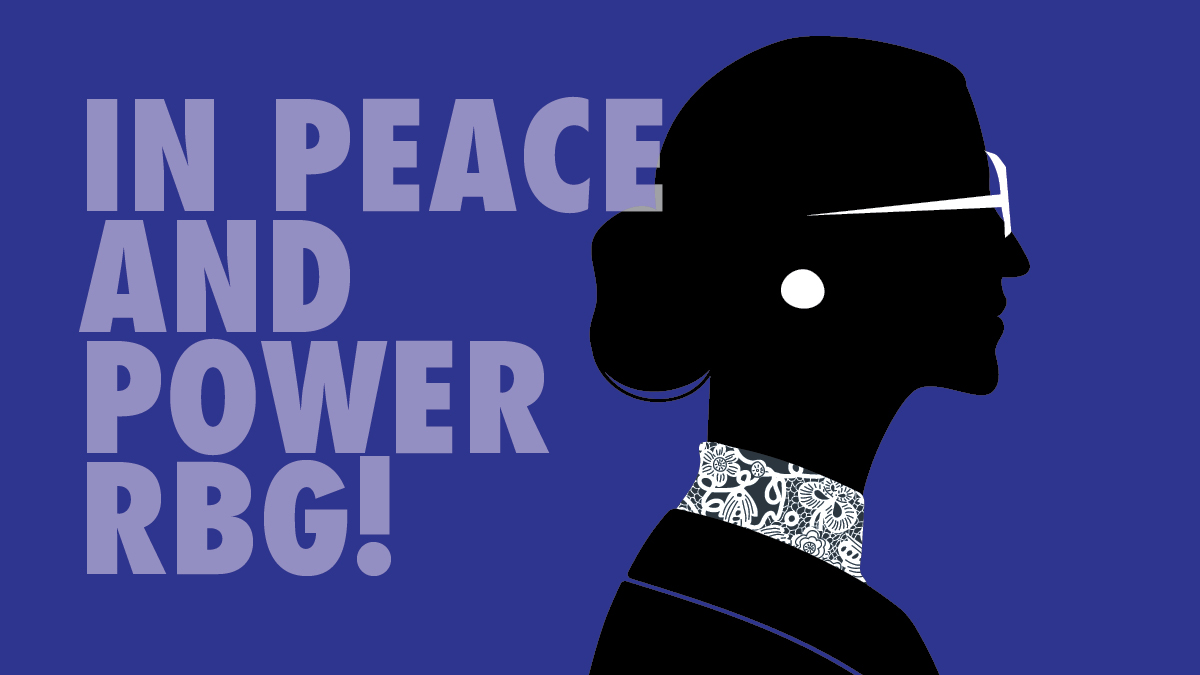 The world lost a powerful warrior yesterday, but her legacy will endure. May we all honor her by using the best of ourselves to help repair tears in our society. We salute and thank Ruth Bader Ginsburg for her tireless and effective advocacy for the rights and dignity of all.