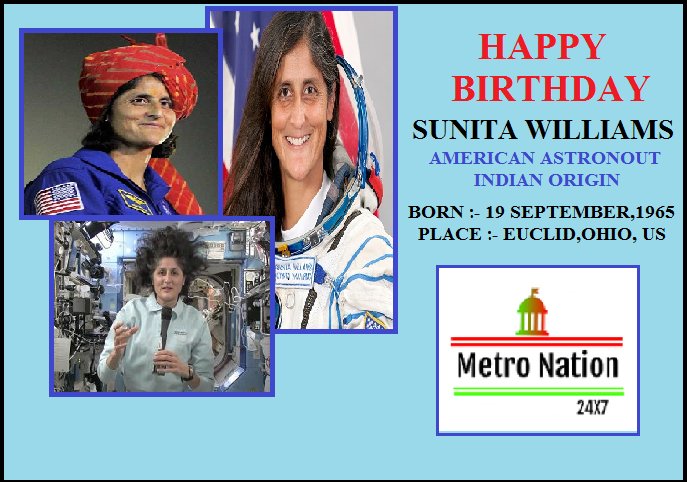 HI..WE WISH YOU A VERY HAPPY BIRTHDAY...SUNITA WILLIAMS..    
