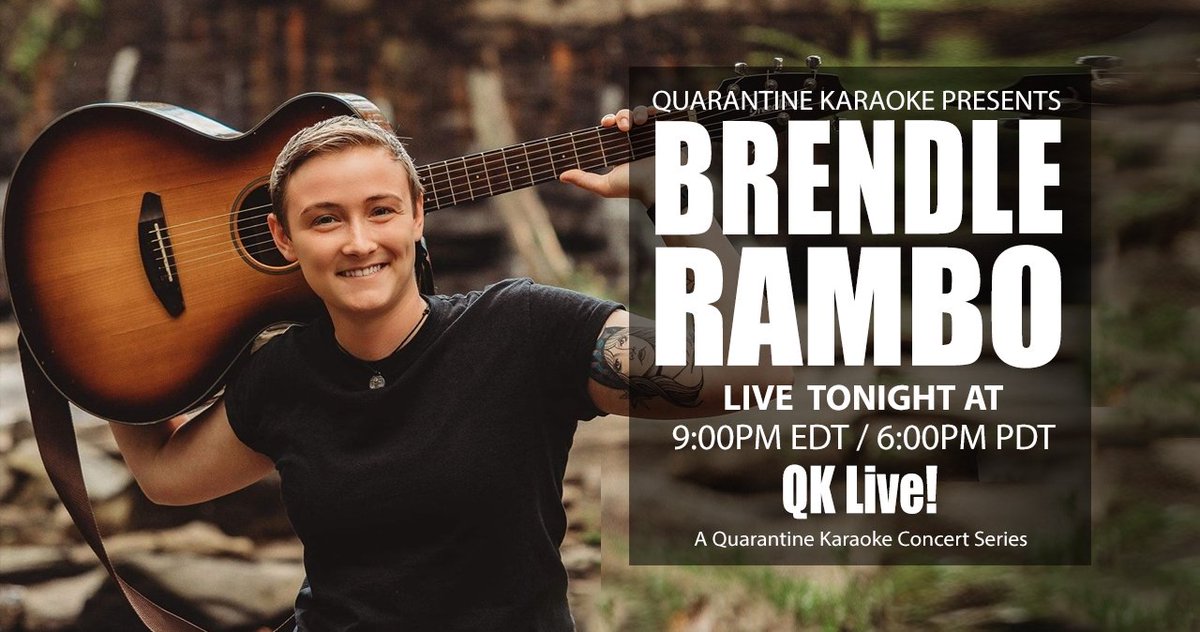 Brendle Rambo Live tonight on QK Live! at 9PM EDT. You won't want to miss this. <a href="/AmericanIdol/">American Idol</a> <a href="/ChloeTeboe/">Chloe Teboe</a> <a href="/AGT/">America’s Got Talent</a> <a href="/RyanSeacrest/">Ryan Seacrest</a> #TheNextIdol #QKLive 

facebook.com/qklive