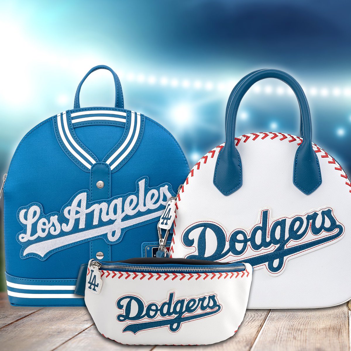 Loungefly on Twitter: The LA Dodgers collection is hitting this one out of  the park on  Drop a 🤍⚾️💙 if this collection has  you singing, “Take me out to the ball