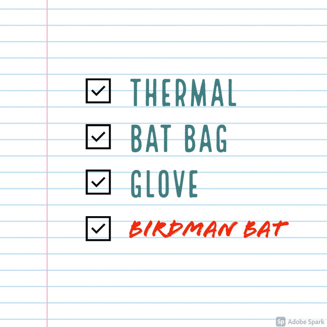 CrozierKids's tweet image. 🍁⚾️Fall Ball Checklist⚾️🍁

#RobCrozier #BatRep #BirdmanBats #SwingBirdman #SplitNotSawn #Family #Friends #Fun #WoodBats #Custom #HandCrafted #Baseball #Beisbol #Maple #Birch #PutSomeWingsOnIt #TopShelfWood #DareToBeDifferent #StandOut #LetItFly #DreamBig #Hitting #YerDone