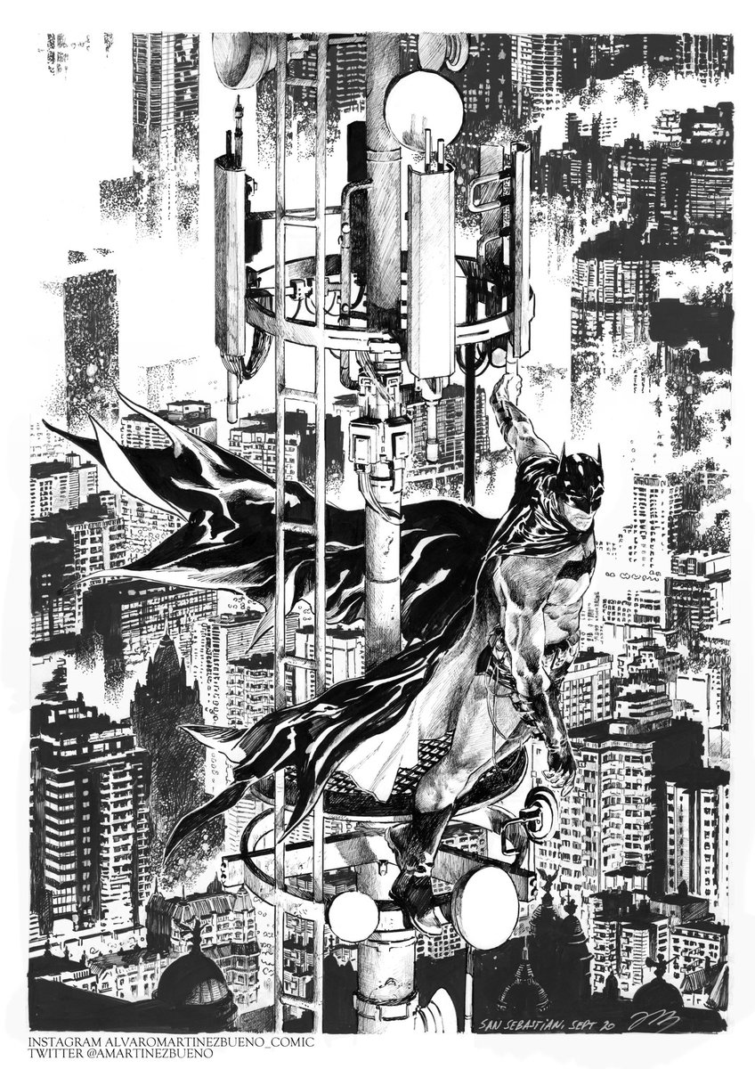 Finished this just in time! Hope you had a great #BatmanDay because, you know, he is always watching. ? 

#Batman #batmancomics #dccomics #originalcomicart 