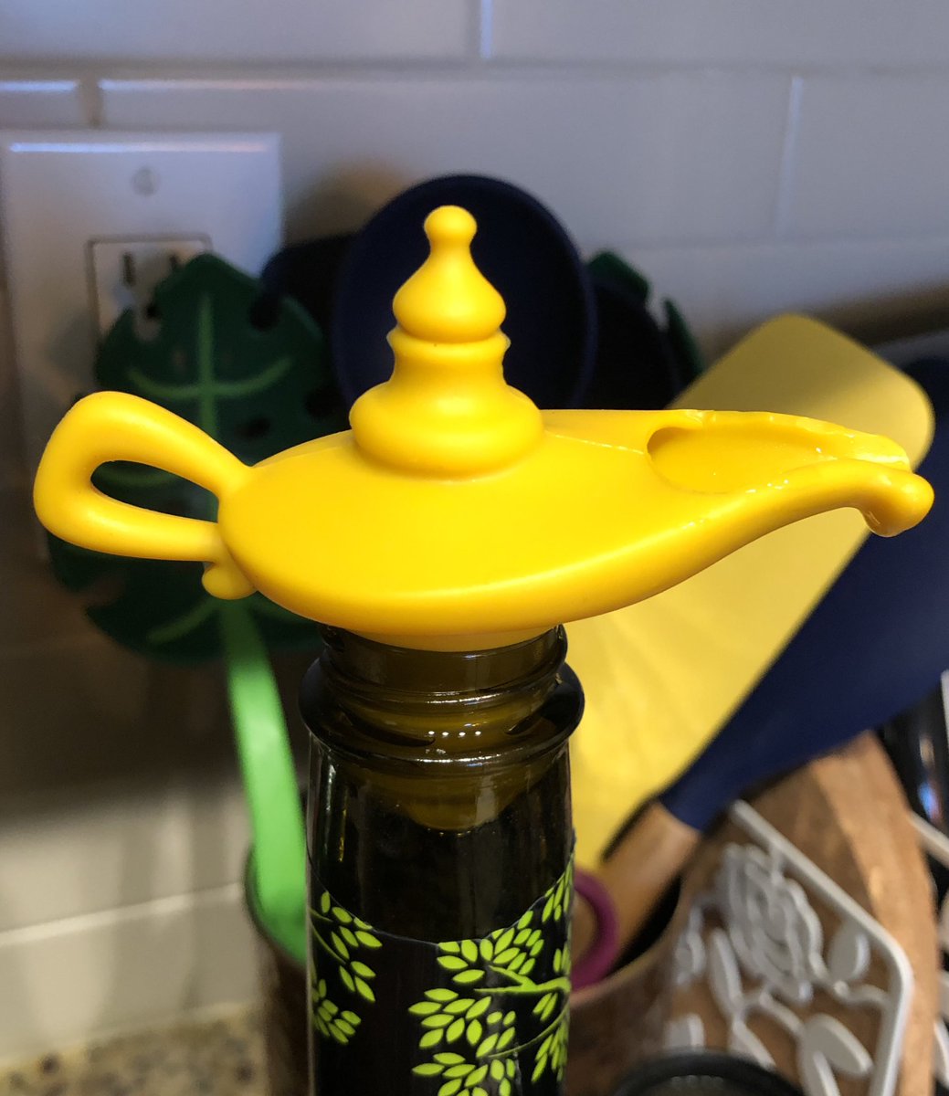 2nd sidenote: my olive oil stopper is an oil lamp and I love it so much. I estimate half of my kitchen utensils are masquerading as something else.